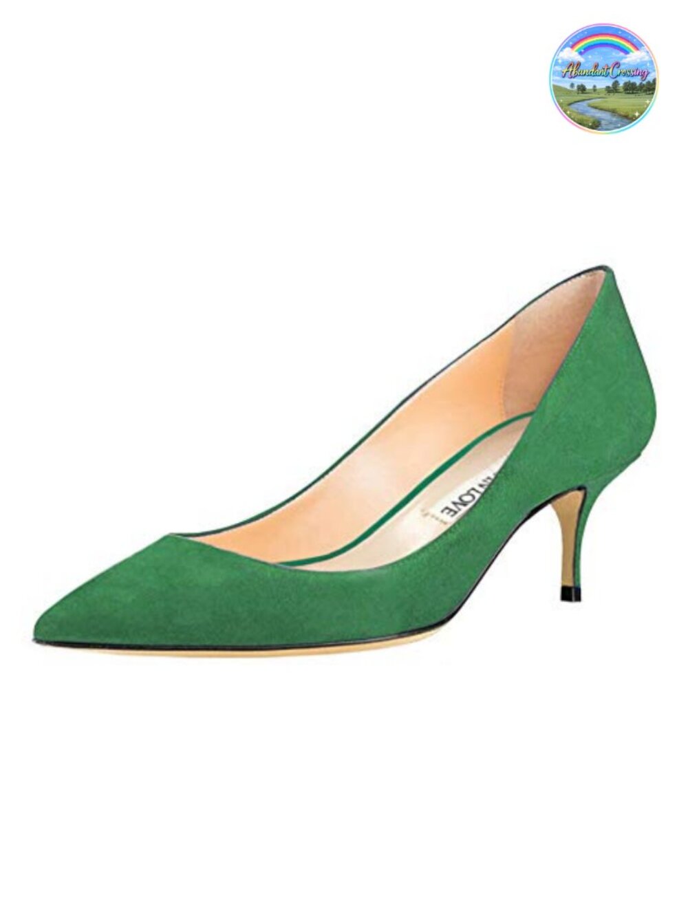 Kitten Heel Pointed Toe Pull-On Pump - Women's Dress Shoe, 2.5 Inch Heel,